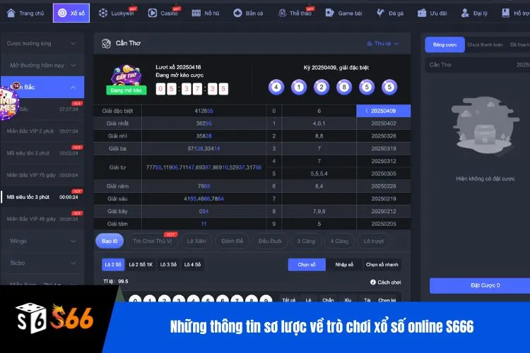 Những thông tin sơ lược về trò chơi xổ số online S666