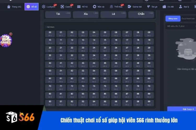 Chiến thuật chơi xổ số giúp hội viên S66 rinh thưởng lớn