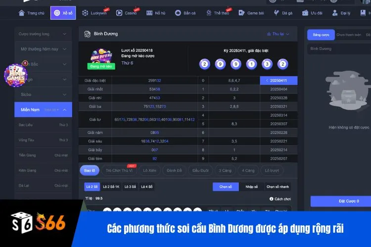 Các phương thức soi cầu Bình Dương được áp dụng rộng rãi