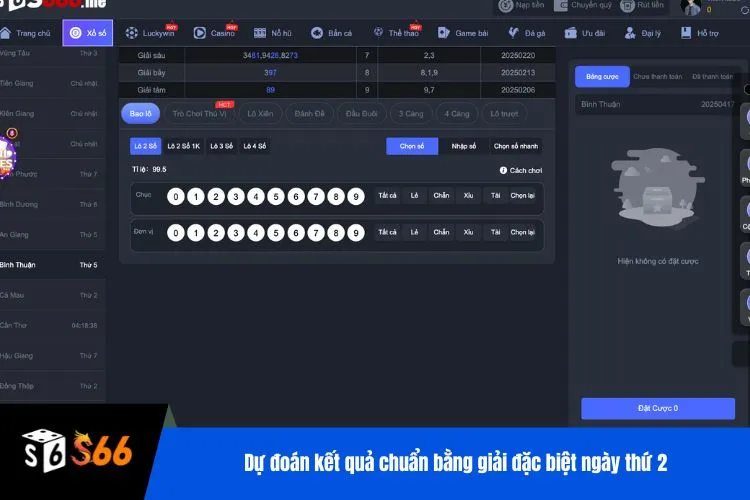 Dự đoán kết quả chuẩn bằng giải đặc biệt ngày thứ 2