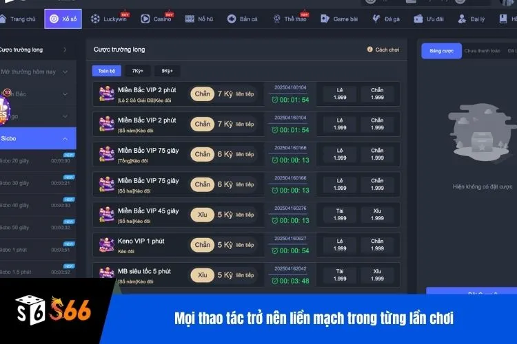Mọi thao tác trở nên liền mạch trong từng lần chơi