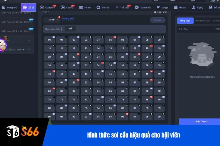 Hình thức soi cầu hiệu quả cho hội viên
