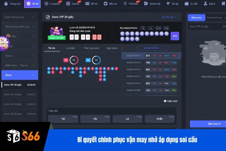 Bí quyết chinh phục vận may nhờ áp dụng soi cầu