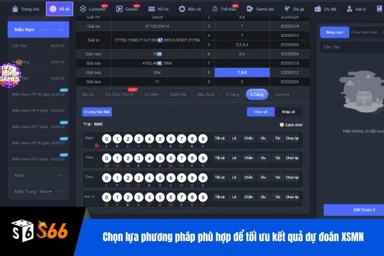 Chọn lựa phương pháp phù hợp để tối ưu kết quả dự đoán XSMN