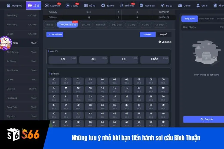 Những lưu ý nhỏ khi bạn tiến hành soi cầu Bình Thuận